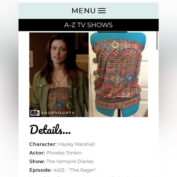 Converse green button down top as seen on Haley in The Vampire Diaries - Picture 9 of 9